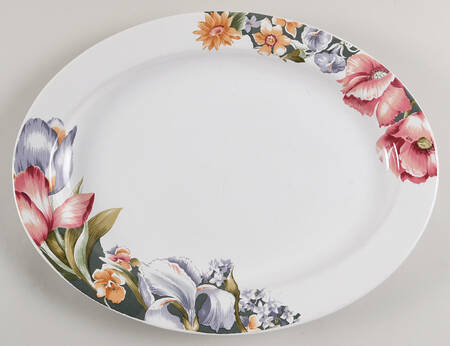Floral Garden 14" Oval Serving Platter
