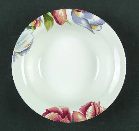 Floral Garden Rim Cereal Bowl