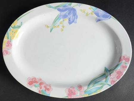 Floradale (China, Taiwan) 14" Oval Serving Platter