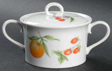 Fruit Cup Sugar Bowl & Lid