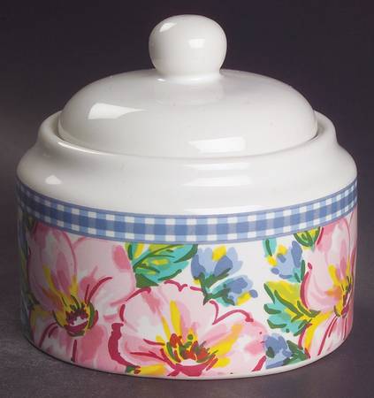 French Garden Sugar Bowl & Lid