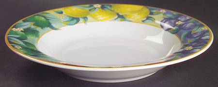 Fruit Sorbet Large Rim Soup Bowl