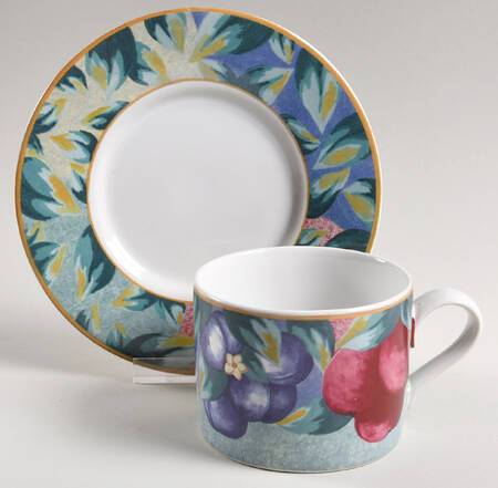 Fruit Sorbet Flat Cup & Saucer Set