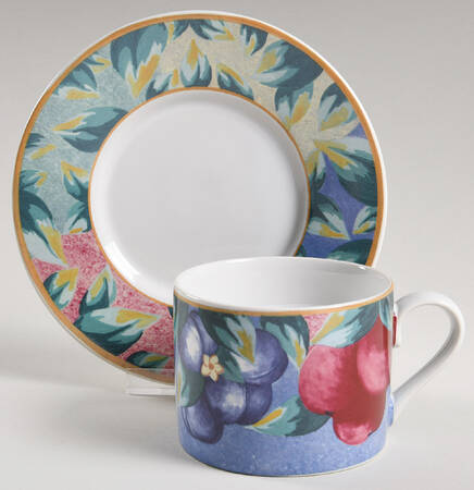 Fruit Sorbet Flat Cup & Saucer Set
