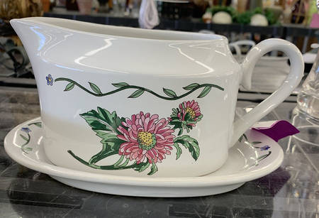 Garden Path Gravy Boat & Underplate