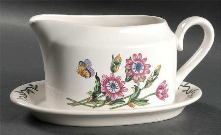 Garden Path Gravy Boat & Underplate