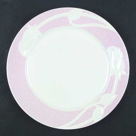 Gingham Rose Rose Dinner Plate
