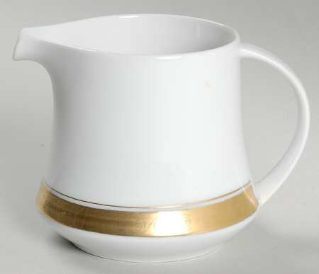 Golden Elegance White Creamer