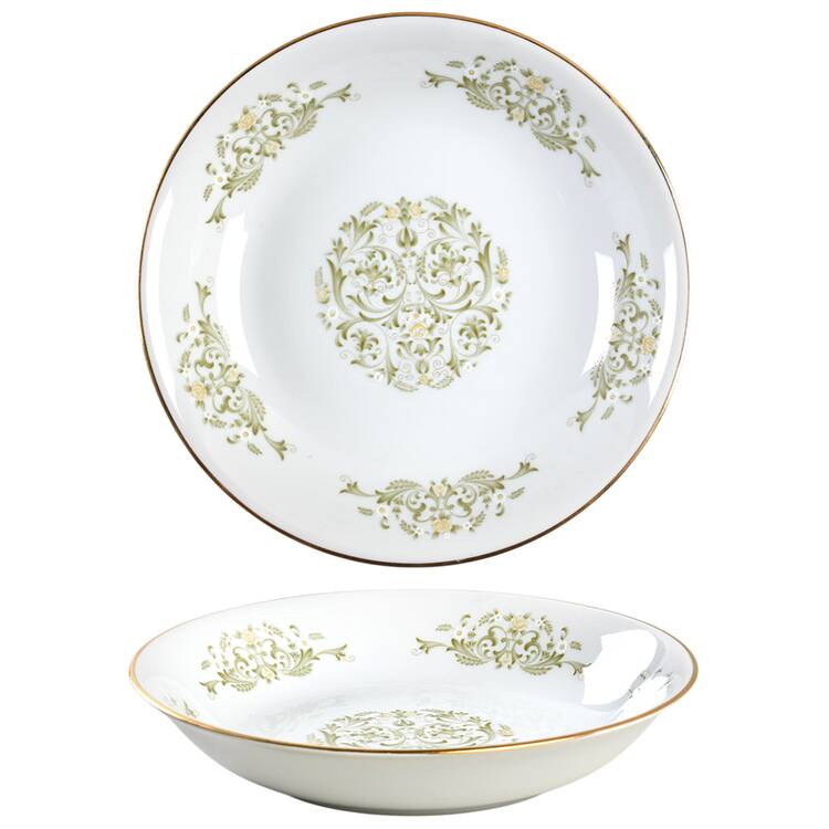 Golden Scroll Coupe Soup Bowl