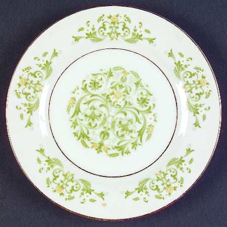 Golden Scroll Bread & Butter Plate