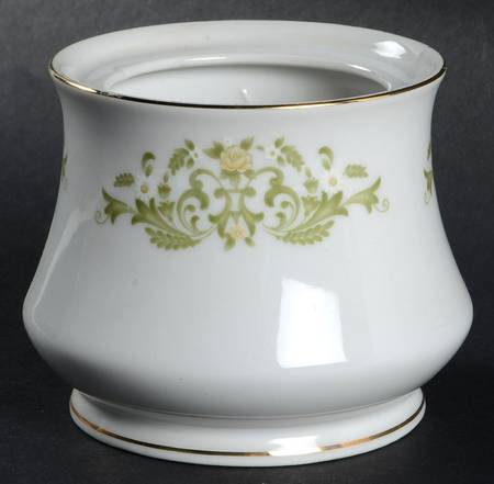 Golden Scroll Sugar Bowl No Lid