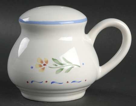 Greta (Coupe, Blue Trim) Oversized Salt Shaker