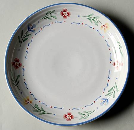 Greta (Coupe, Blue Trim) Salad Plate