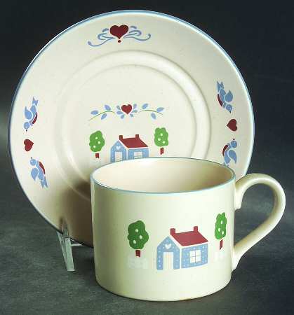 Habersham Country Flat Cup & Saucer Set