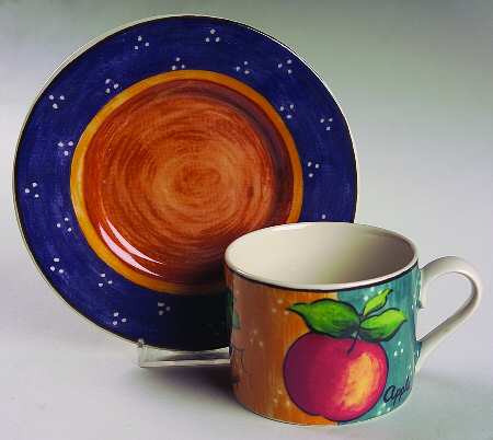 Harvest Flat Cup & Saucer Set