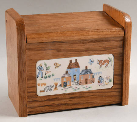 Heartland Wood Recipe Box & Lid