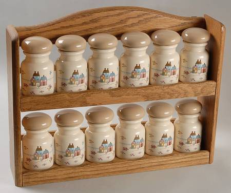 Heartland (13 Piece) Spice Set with Wood Rack