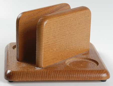 Heartland Wood Tray for Napkin, Salt & Pepper Set
