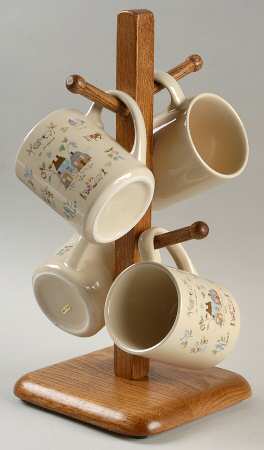 Heartland Mug Tree & 4 Mugs (4 MUGM3 & MUGTRE)