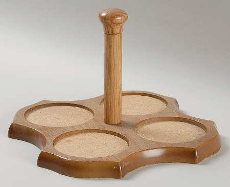 Heartland Wood Condiment Tray - 4 Jars