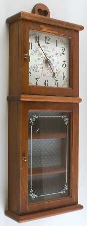 Heartland Wood Curio Clock
