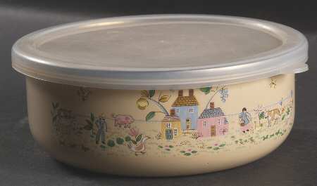 Heartland Bowl-Metal 5 7/8"  with Plastic Lid