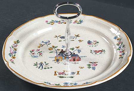 Heartland Round Serving Plate with Center Handle (Dp) Hc