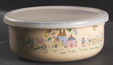 Heartland 6 5/8" Metal Bowl W/Plastic Lid