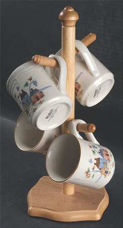 Heartland Mug Tree & 4 Mugs