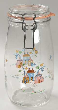 Heartland 8" Glassware Canister with Hinged Lid