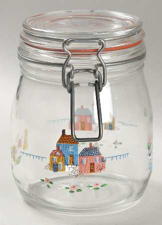 Heartland 5" Glassware Canister with Hinged Lid