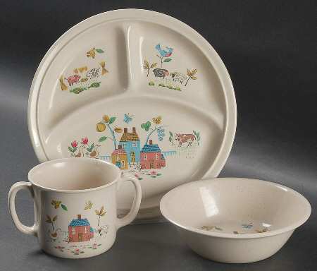 Heartland (3 Piece) Melmac/Melamine Child's Set
