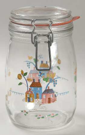 Heartland 7" Glassware Canister with Hinged Lid