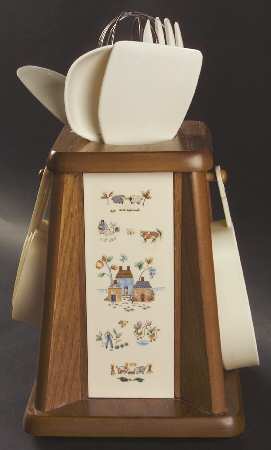 Heartland Wood Utensil Caddy Set