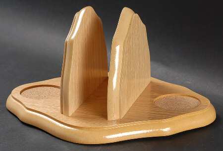 Heartland Wood Tray for Napkin, Salt & Pepper Set