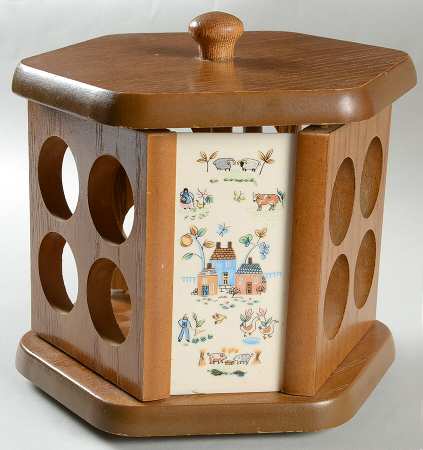 Heartland Wood Rack for (13 Pc) Spice Jar/Lazy Susan Set