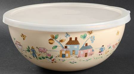 Heartland 81/2" Metal Bowl W/Plastic Lid
