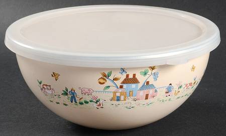 Heartland 7" Metal Bowl & Plastic Lid