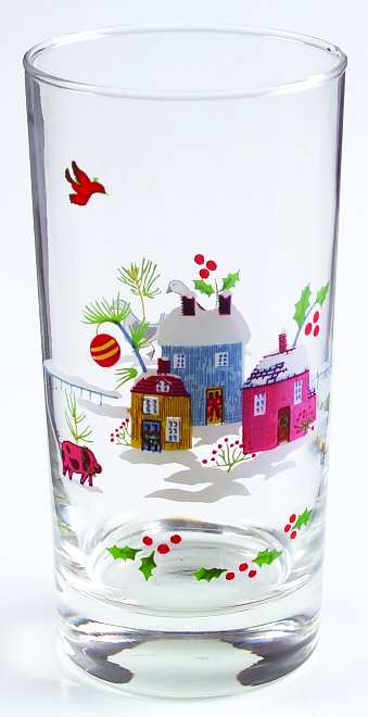 Heartland Christmas 10 Oz Glassware Tumbler