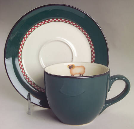 Henry & Company Flat Cup & Saucer Set