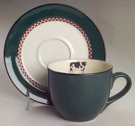 Henry & Company Flat Cup & Saucer Set