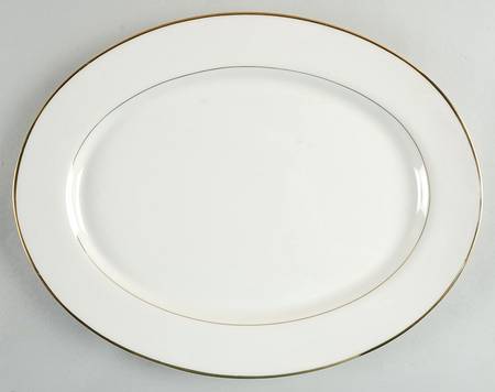High Point (Ivory Background) 14" Oval Serving Platter