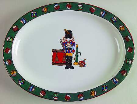 Holiday Spirit 14" Oval Serving Platter