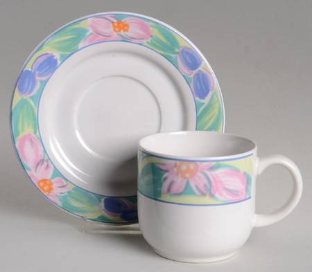 Impressions Flat Cup & Saucer Set