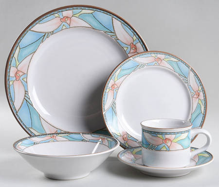 Island Orchid 5 Piece Place Setting