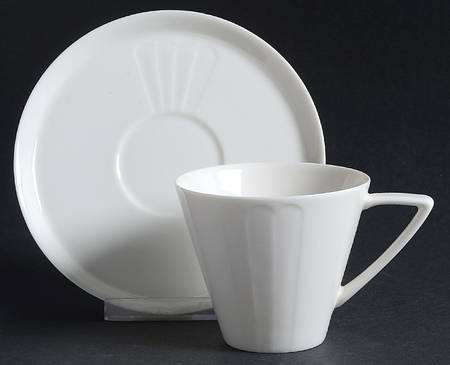 Jazz Age Flat Cup & Saucer Set