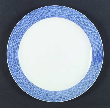 Lattice Cobalt Dinner Plate