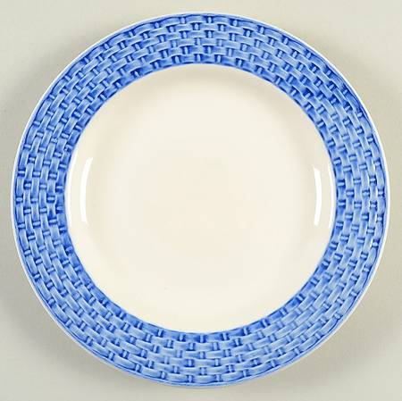 Lattice Cobalt Salad Plate