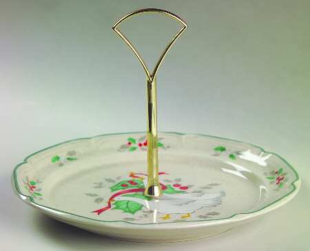 Marmalade Christmas Round Serving Plate with Handle (SP)