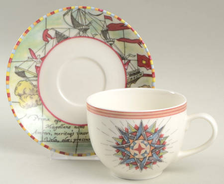 Magellan Flat Cup & Saucer Set